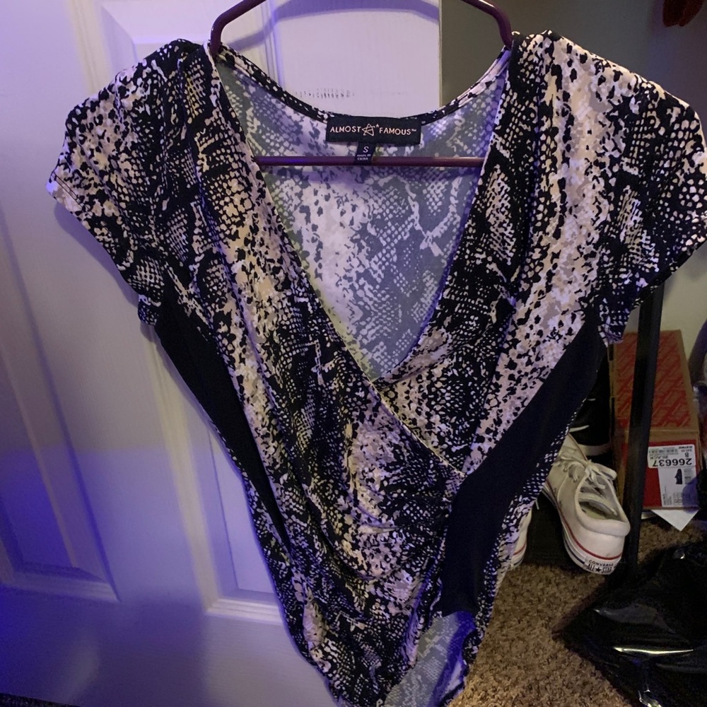 Snake Patterned Bodysuit